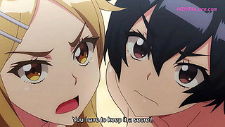 Adam Tries to Stay Calm but His Boner Gives Him Away as These Hotties Pushes the Moment Into Hot Sex