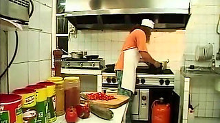 The Busty Beach Mouse Wants to Fuck the Hotel Chef on Vacation. the Tits Bang Through the Kitchen