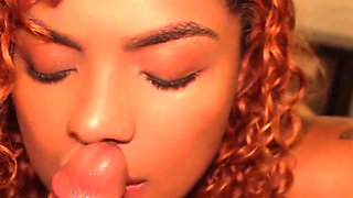 My Thick Ebony Girlfriend Drains My Cock and Swallow It All! Carrla Morelli