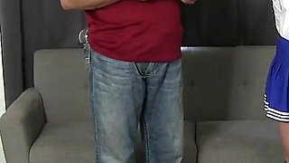 Mesmerized Cheerleaders Blowjob Control