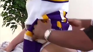 Julian St. Jox In Black Cheerleader Enjoys Hard Dick
