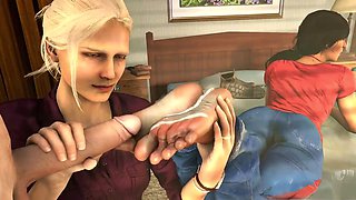 Wild anime scenes with rough anal and plenty of cum on tits featuring Viola-3d