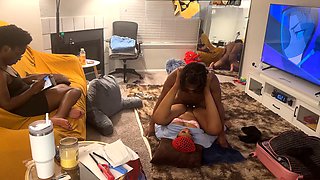 My best friend gets drilled in the living room right in front of me