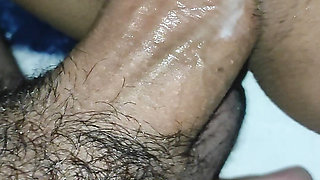 Desi indian hindi talking girlfriend Closeup pussy rubbing with dick and hindi audio