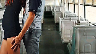 Schoolgirl Thighed on the Bus by a Stranger!