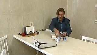 Pretty Redhead German Bitch Enjoys Dick In Asshole With Elisabeth King, Christophe Clark And Andrew Youngman