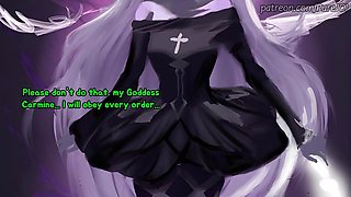 Carmilla Carmine catches her employee masturbating in the office Dildo JOI