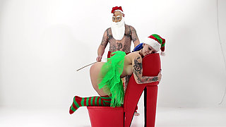 Christmas Cane on Naught Elf Girl