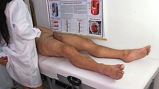 NURSE gets excited by PATIENT'S cock