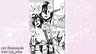 Lesbians engage in filthy BDSM pet roleplay (COMIC DUB)