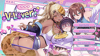 I Discover My President and Rub My Cock on Her  Vtuber Game #1 All Scenes