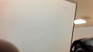 Black Cubicle Masturbation Caught Jerking Off by Coworker