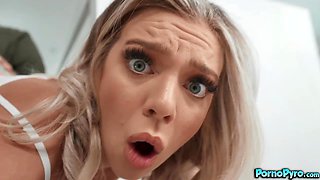 Blond Hair Girl Tiffany Watson Fucks Small Hands In The Kitchen