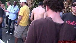 Hot Coeds Give Shower Blowjobs & Wild Anal on Pool Table