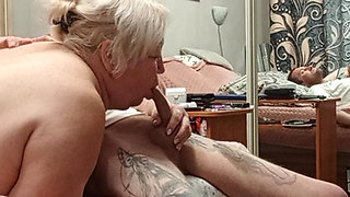 fucked a neighbor in her mouth and cum deep in her throat