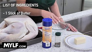 Step-mom Dee Williams milf cunny is so ready to be jammed for thanksgiving