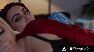 MUMMY S GAL Stacked COUGAR Christie Stevens Caught Funked Daughter Jerking In Her Couch (Freya Parker)