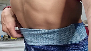 I'd love to see you beg to get squeezed by these milf muscles