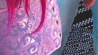 Piss and Stretching for Sissy Gurlfriend