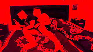 Red Light Gay Bareback - Twink Sucks and Gets Raw Fucked with Facial
