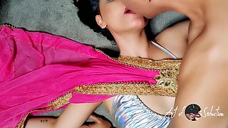 Hot Indian Big Boob Girl Seducing Delivery Guy With Sloppy Tongue Kissing #hot #indian