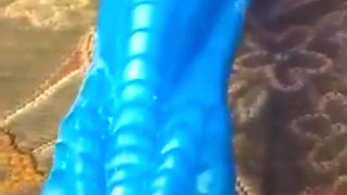 Wife Cum on Monster Dildo