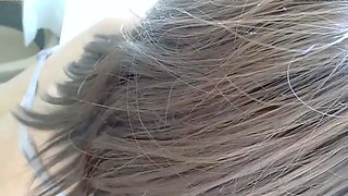 Japanese teen an himeno in black lingerie