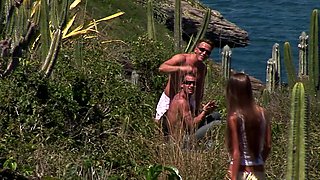 Summer at Three Scene-3 Busty Blonde Nessa Devil Fucked by Two Cocks at the Same Time on the Beach