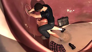 3D HENTAI Ivory Tower Rina and holes Rina and Ana 02