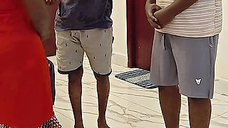 Husband's Friends Threesom