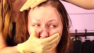 Clothes Ripping off - Cut the Dress - Lesbian Kinky Play (arya Grander & Mistress Priest)