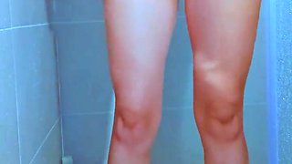 College Beautys Brazilian Thong Shower Tease