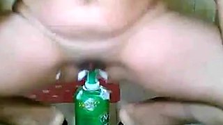 Latina Anal Play in the Bathroom