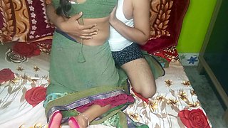 Indian Beautiful Bhabhi Having Romance with Her Husband.