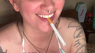 Chery Trees Smoking in a Bikini