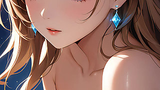 Moonlit Dreams - Ai Girl Bathed in Soft Lunar Glow