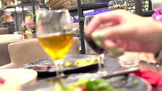 First Date Walk - Filmed Her Taking Raw Dick