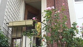 Petite blonde French babe gets a facial after hot fuck