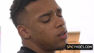 Bodacious COUGAR Professor Getting Bashed By 2 Black Guys In The Classroom - Kenzie Love