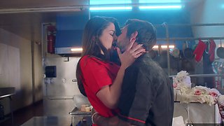 Lusty Alyx and her stud indulge in a wild fuckfest