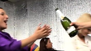 Group sex with big titted euro brunettes