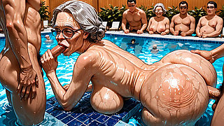 Hot Old Woman Pool Party 2026