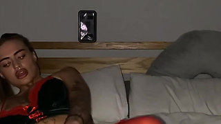 Scottish goth teen no shame moaning louder with every stroke