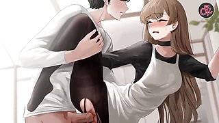 Take My Stepsister's Virginity in Stockings  Hentai Uncensored  Yusetsu  Part 3