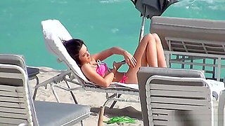 Bikini teen 18+ seduced on the beach and fucked in a hotel