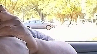 Car Session Having Andrea's Size 8 Dark Chocolate Ebony Feet for Breakfast!!!