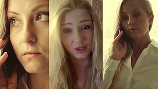 VIP SEX VAULT - Big Ass Brunette Noe Milk Does Threesome At Her New Job: Porn