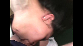 Teen Student Sucked Cock Deep in the Classroom