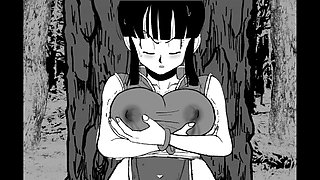 Cheating wife with big tits in a wild cartoon fantasy