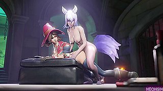 Shin-ryeong X Kiriko (voice/sfx By Lecheryamoreva) - D Va, Pixie Willow And Car Toon